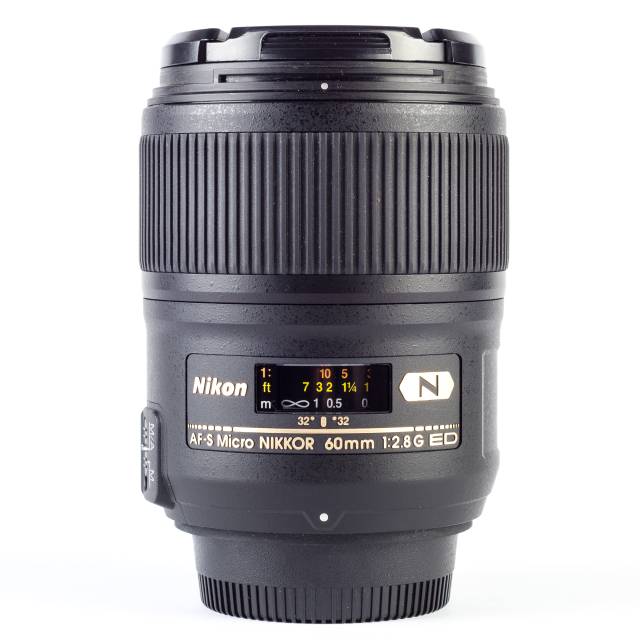 Photo of a lens with bracket lighting
